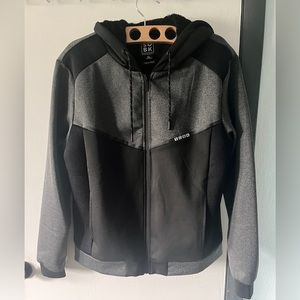 Straight Outta Brooklyn Jacket. Black and Grey. Soft lining. XL